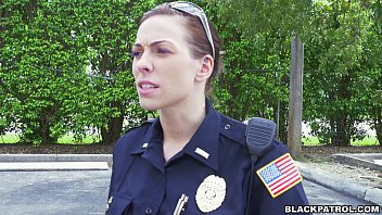 female cops pull over black suspect wwesex and suck his cock 